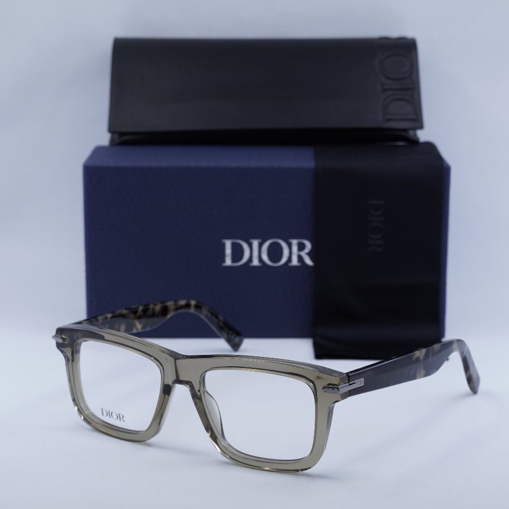 Dior DIORBLACKSUIT O S7I 6400 Square Men Eyeglasses 52mm - Shiny Brown